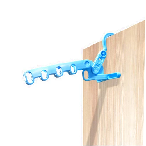 Ezcoco Plastic Multi-Function Hangers,Drying Rack,Suit Hangers,Travel Hangers（Pink&Blue&Green）- Blue