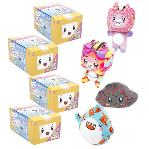LankyBox Mini Mystery Plush, Series 2-4 pack, Unique Collectible Blind Box Mini Plush, Officially Licensed Merch
