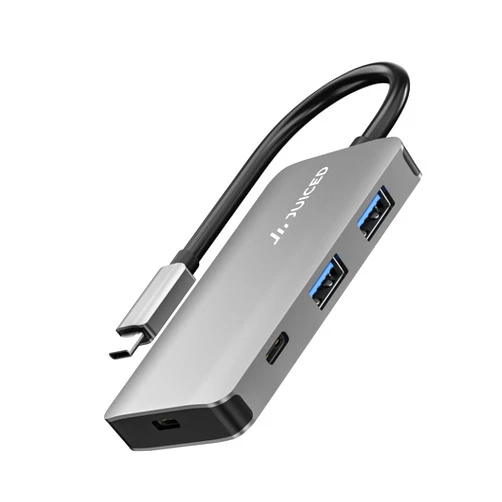 Juiced Systems QuadHUB Power - USB-C Generation 2 10Gbps 100 Watt Power Delivery Hub - 2X USB-C 10Gbps Ports - 2X USB-A 10 Gbps Ports