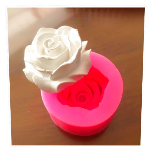 Fogilas 2PCS Rose Flowers Silicone Molds Cake Chocolate Mold Wedding Cake Decorating Tools Fondant Sugarcraft Cake Molds