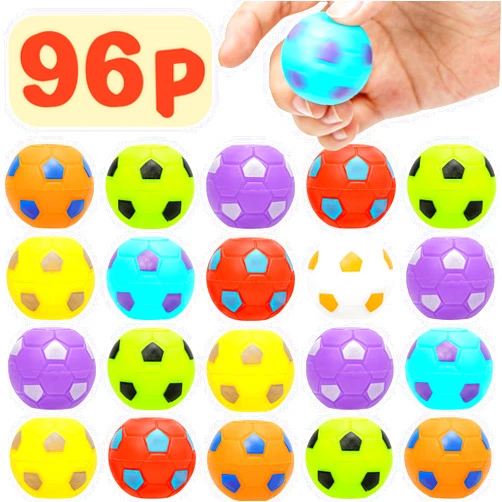 AZEN 96 Pcs Soccer Party Favors for Kids 4-8 8-12, Mini Fidget Spinners Soccer Ball Toys, Goodie Bags Stuffers for Birthday Party, Treasure Box Toys for Classroom, Return Gifts for Kids