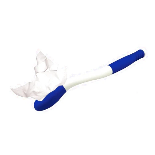 Blue Jay An Elite Healthcare Brand The Wiping Wand Toileting Aid Easy to Use for the elderly/disabled People | 15 inch Long Reach Hygienic Cleaning Aid with Grips Toilet Paper or Pre-Moistened Wipes