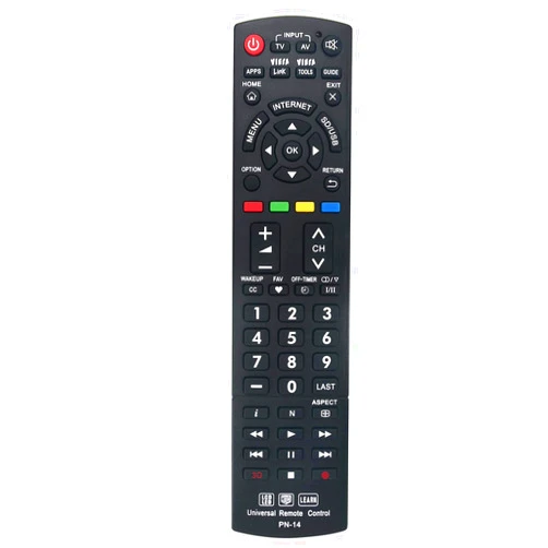 AULCMEET New Universal Controller Replaced Remote Works for 99% Panasonic LED LCD Learn 3D TV Also SUBs N2QAYB000926 N2QAYB000485 N2QAYB000837