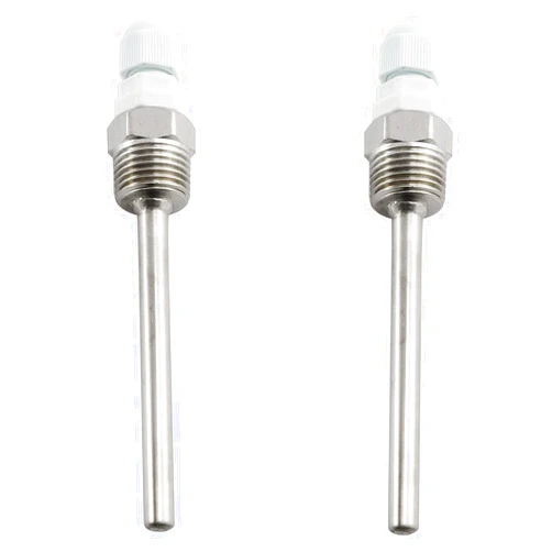 heyous 2pcs 1/2 Inch NPT 100mm Thermowell Stainless Steel Thermowell with Nylon Cable Gland for Temperature Sensors