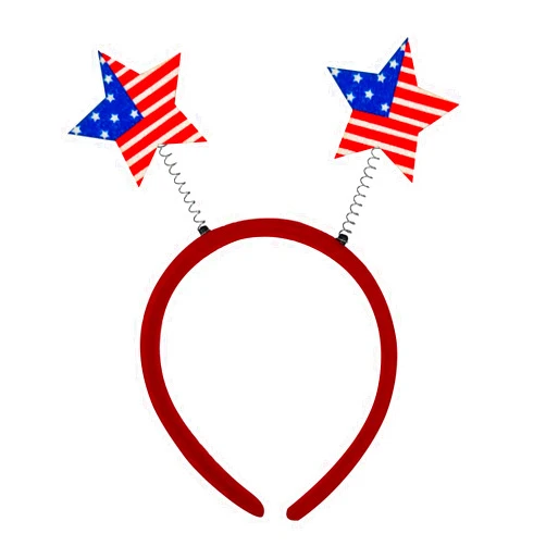 Totelux 4th of July Headband Star Hair Bands American Flag Fourth of July Patriotic Hair Accessories for Women Girls Independent Day Parade Party Supplies