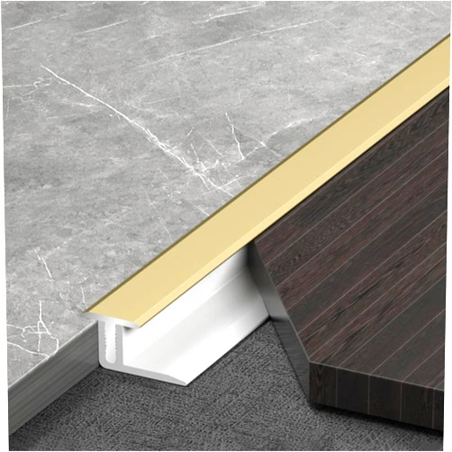 SUCHETA Threshold Strip Edging Cover Strips with Base, Doorways Metal Threshold Trim Bar, Hardwood Floor/Carpet/Laminate/Tiles Smooth Transition Strip, Cuttable