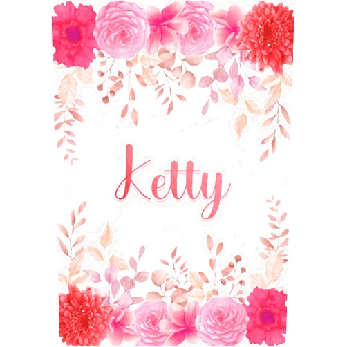Bonella iTal Pervinca Publishing Ketty: Taccuino A5 | Nome personalizzato Ketty | Regalo di compleanno per moglie, mamma, sorella, figlia ... | Design: giardino floreale | 120 pagine ... formato A5 (14.8 x 21 cm) (Italian Edition)