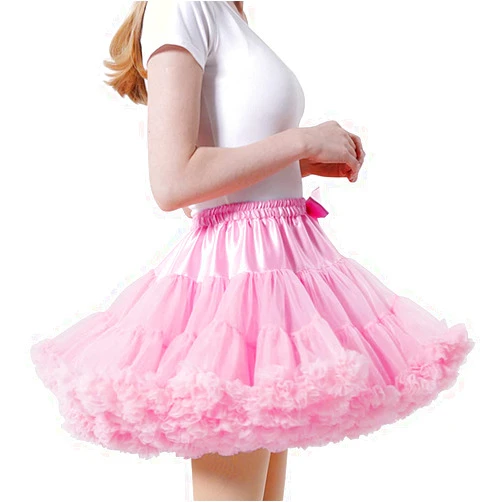 Aingycy Women's Puffy Tutu Skirt Elastic Waist Tulle Tutu Skirt Fluffy Princess Ballet Dance Underskirt