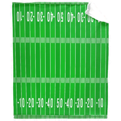 Daiitokuo American Football Field Green Luxury Fleece Microfiber Lightweight Plush Ultra-Soft Throw Blanket Fuzzy Blankets for Bed Couch Sofa 40