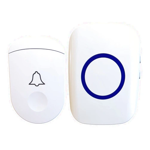 UNIONOW Wireless Doorbell, 1,000ft Range Loud Enough Doorbell Chime，5 Volume Levels and 52 Door Chimes With LED Flashing (White Big Button)