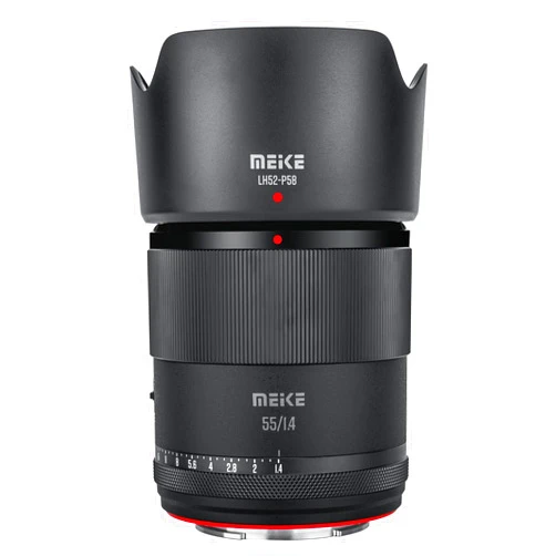 Meike 55mm F1.4 Standard Aperture APS-C Frame Auto Focus Fixed Prime Portrait Lenses for Sony E Mount Mirrorless Cameras ZV-E10 ZVE10 II A6600 A6400 A5000 A5100 A6000 A6100 A6300 A6500 A6700