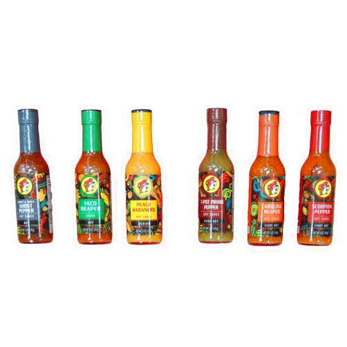 Buc-ee's Offical Beaver Hot Sauce Collection 6 Pack