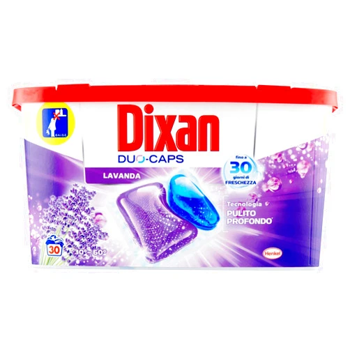 Dixan Pre Dosed Capsule Detergent - 2 Packs of 750 g