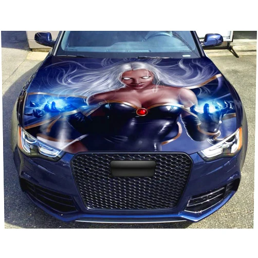 Stikka Vinyl Car Hood Wrap Full Color Graphics Decal Storm X-Men Comics Sticker 54