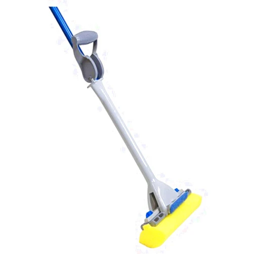 Quickie Automatic 9-Inch Head Roller Mop with Hand Squeeze Feature, 54 Inch Length, for Home/Bathroom/Kitchen/Tile/Hardwood/House Floors/ Alloy Steel