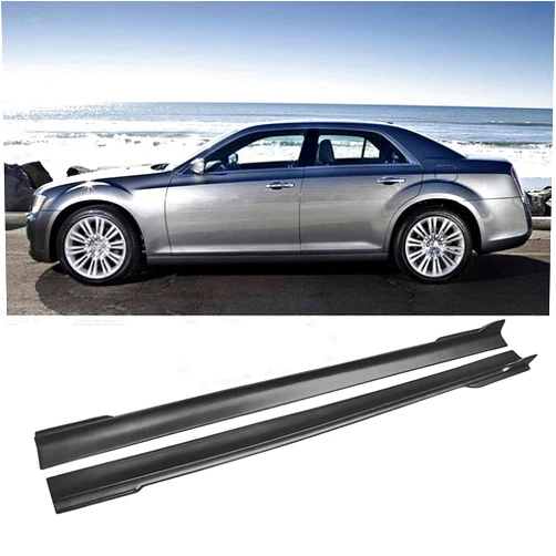 NINTE Side Skirts for 2011-2023 Chrysler 300C 300S, ABS Matte Black Extension Rocker Panels