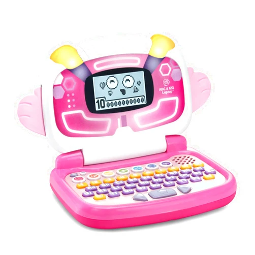 LeapFrog ABC and 123 Laptop for Preschoolers Ages 3-7 Years, Pink
