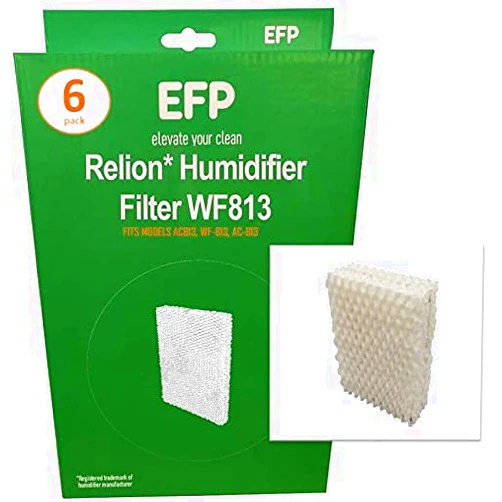 EFP Humidifier Filters for Kaz WF-813, WF813 Relion Model Humidifiers Replacement Wicking Filters | Available in Packs of 2, 4, 6, and 12 (6 Filters)