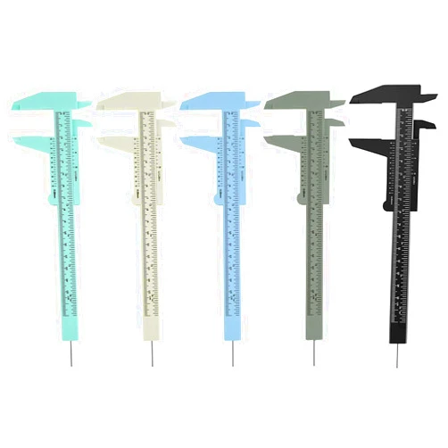 Zuqabio 5 Pieces Eyebrow Measuring Ruler Vernier Caliper Tattoo Eyebrow Ruler Eyebrow Stencil for Permanent Makeup Tattoo Eyebrow Line Lip(Fresh Colors)