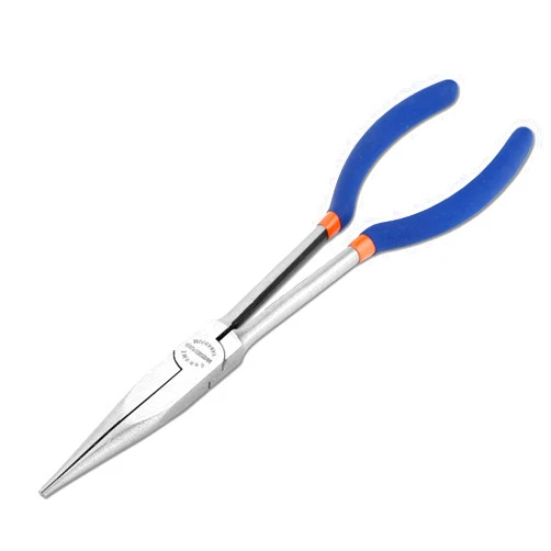 WISEPRO Long Reach Pliers - 11 Inches Straight Long Needle Nose Pliers - for Narrow Spaces and Limited Areas