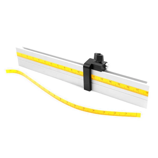 Fulton Universal Aluminum Miter Gauge Fence with an Aluminum Flip Stop 18” Left Reading Tape 18” Right Reading Tape