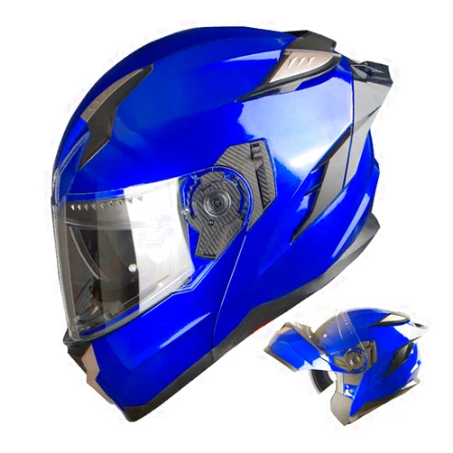 1Storm Motorcycle Modular Full Face Helmet DOT Flip up Dual Visor Anti Fog Pinlock Shield: HJA119