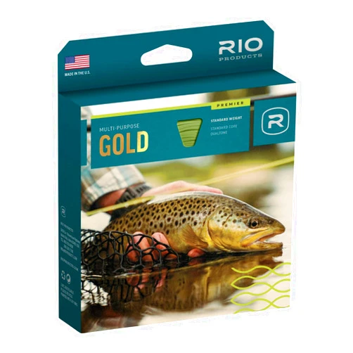 RIO PRODUCTS Premier Gold Fly Line, Easy to Cast Flies from Size 2 to 22, Ultimate All-Around Fly Line with Ultra-Slick Performance