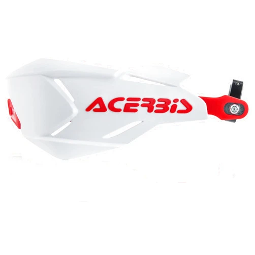 Acerbis 22397.239 Moto Hand Guards, White/Red, Size Unifit