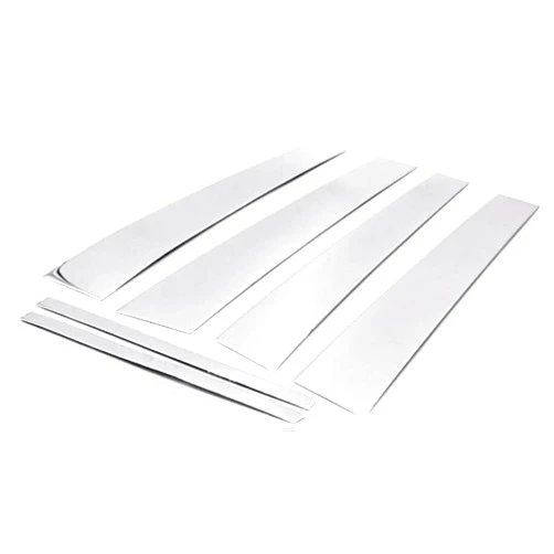 Heofloliy Fits 6PC Stainless Steel Chrome Pillar Post Trim Cover