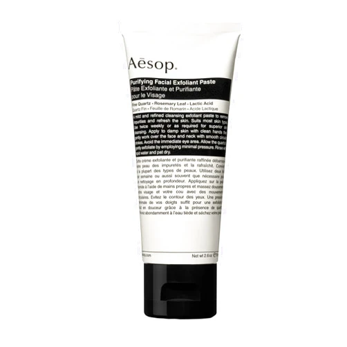Aesop Purifying Facial Exfoliant Paste | Cream-Based, Enhanced with Fine Quartz and Lactic Acid | Softens and Sloughs Dead Skin | 2.6 oz