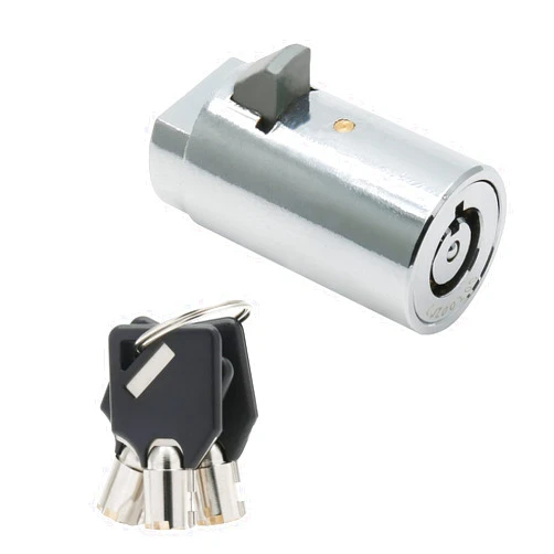 Qjaiune Not Universal Vending Machine Lock and Key, Soda Machine Lock with Tubular Keyway, Snack Candy Locking Replacement for Coke Gumball (Keyed Different)