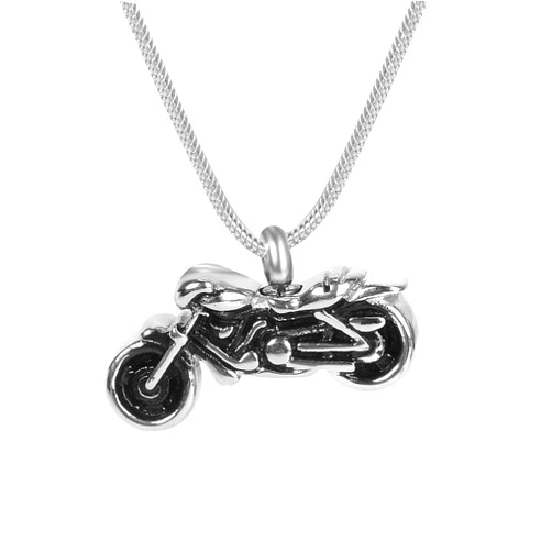 FASJOY Motorcycle Rider Memorial Urns Riding with the Angel Cremation Jewelry Birthstone Keepsake Ashes Locket (motorcycle)