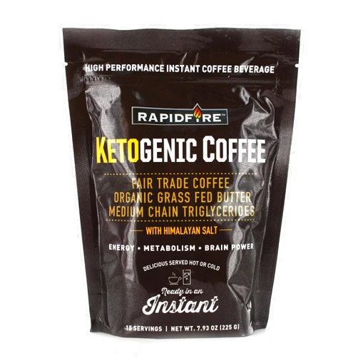 Rapid Fire Ketogenic High Performance Instant Coffee Mix, 7.93 oz (Pack of 2)