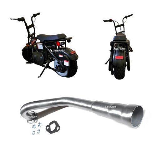 ARSPORT Center Exhaust Header 3 stage for Storm 200 Minibike, USA Made!