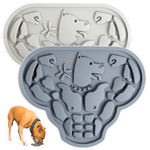 ANGORA BRANDS Lick Mat for Dogs - Easy to Clean Dog Lick Mats - Durable Lick Pads for Dogs - Slow Feeder Mat - Silicone Lick Mat - Lick Mats with Suction Cups - 2 Pcs Dog Lick Mat by Nuzi