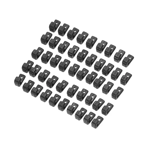 Lixada 50pcs Kayak Lashing Hooks, J Shape Black Nylon Lashing Hooks for Kayak Bungee Cord Canoes Boats
