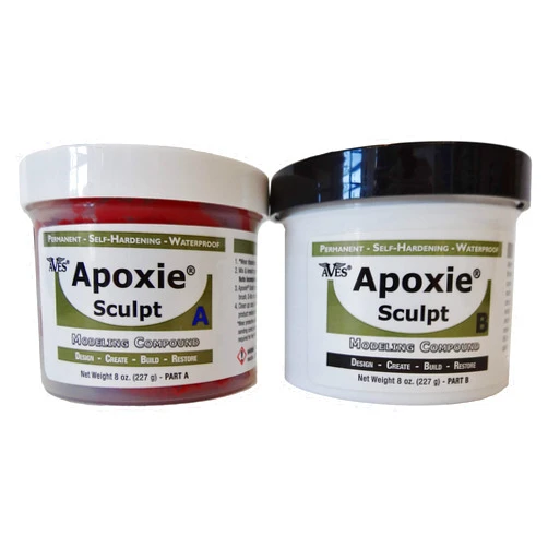 Aves Apoxie Sculpt - 2 Part Modeling Compound (A & B) - 1 Pound, Red