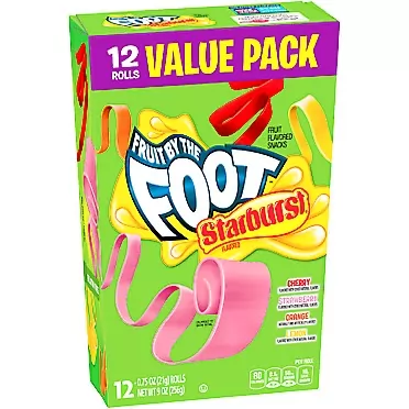 Betty Crocker Fruit by the Foot, Starburst Flavors Variety Pack, 12 ct