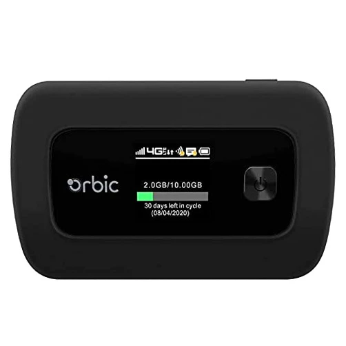 Embedded Works Orbic Verizon Speed Mobile Hotspot | 4G LTE |Connect up to 10 Wi-Fi Enabled Devices | Up to 12 hrs of Usage time |Up to 5 Days of Stand-by time | Great for Remote Workers (Hotspot Only) (Renewed)