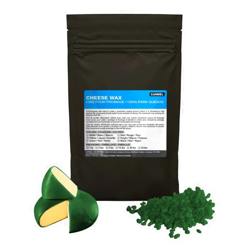 Carmel Cheese Wax, Green (5 lb), Food-Grade Wax to Protect Cheese