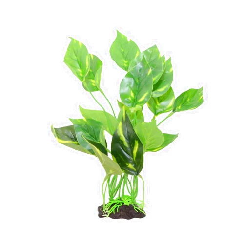 CNZ® Aquarium Fish Tank Green Lifelike Underwater Plastic Plant Aquatic Water Grass Decor (Small, 10-inch)