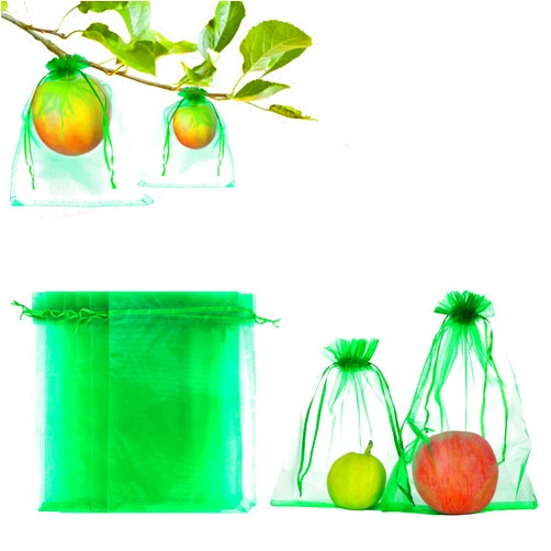 Flenpptly Fruit Protection Bags, 6''×9''Fruit Bags for Fruit Trees Fruit Netting Bags with Drawstring Fruit Tree Bags for Protecting Fruits Vegetables 50 PCS (6x9 in)