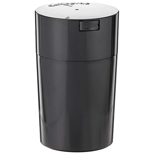 COFFEEVAC 1LB – Patented Airtight Container with Degassing Valve | Multi-use Vacuum Container Works as Smell Proof Containers for Ground Coffee and Coffee Bean Containers. Black