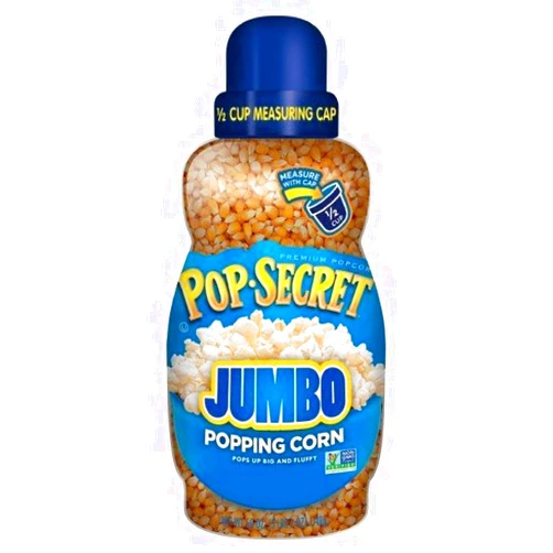 Pop Secret Big and Fluffy Jumbo Popping Corn (30 oz Jar) Free 1/2 Cup Measuring Cup