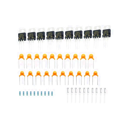 California JOS IC L7805CV 10 PCS Kit Voltage Regulator Output 5V 1.5A Integrated Circuits L7805 Linear Positive Voltage Regulators TO-220
