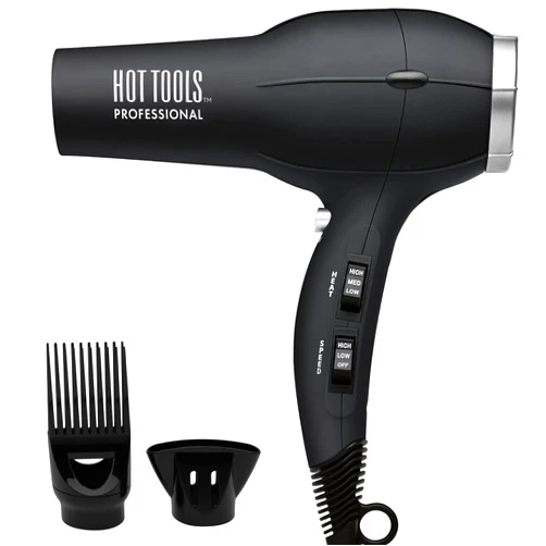 Hot Tools Pro Artist 1875W Turbo Ionic Dryer | Smooth, Frizz Free Blowouts (Black)