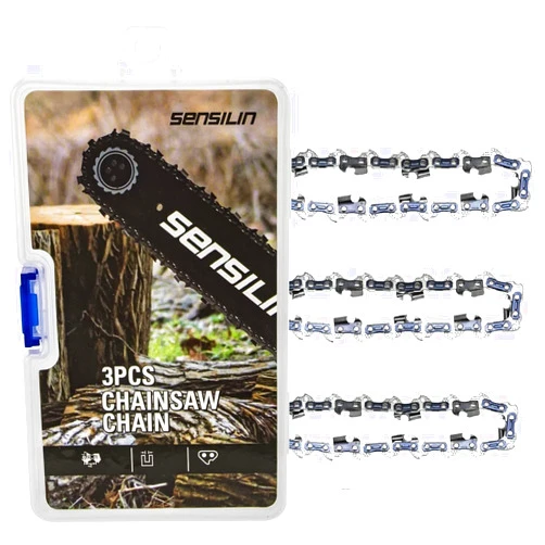 SENSILIN 14 Inch Chainsaw Chain 52 Drive Links 3/8” LP Pitch .043” Gauge Replacement for Ryobi, Echo 90PX52CQ, Oregon 90PX052G, Ego CS1400, Makita XCU03z, 681858001, E-00228