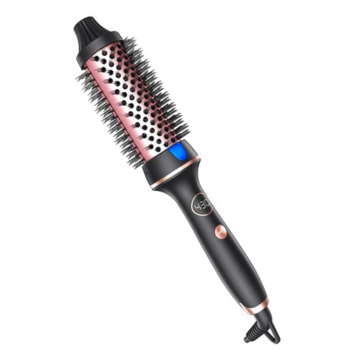CIVEYA Thermal Brush Blowout Look, 1.5″ Ionic Heated Round Brush with 12 Heat Settings, Ceramic Thermal Round Brush Dual Voltage, Hot Round Brush Pro Dual Heater