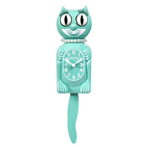 Kit Cat Klock Ocean Waves Miss Kitty-Cat Klock