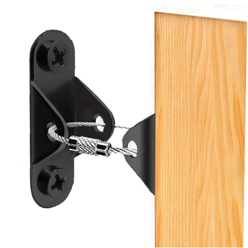 Makonus Furniture Anchors Anti Tip Furniture Straps for Baby Proofing, Secure 400lbs Tension Earthquake Resistant Furniture Safety Straps to Wall Prevent Falling Bookshelf Wall Anchor (6 Pack)